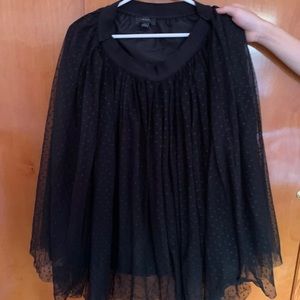 Black Polka Dot Skirt